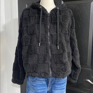 No Boundaries Black Fleece Jacket